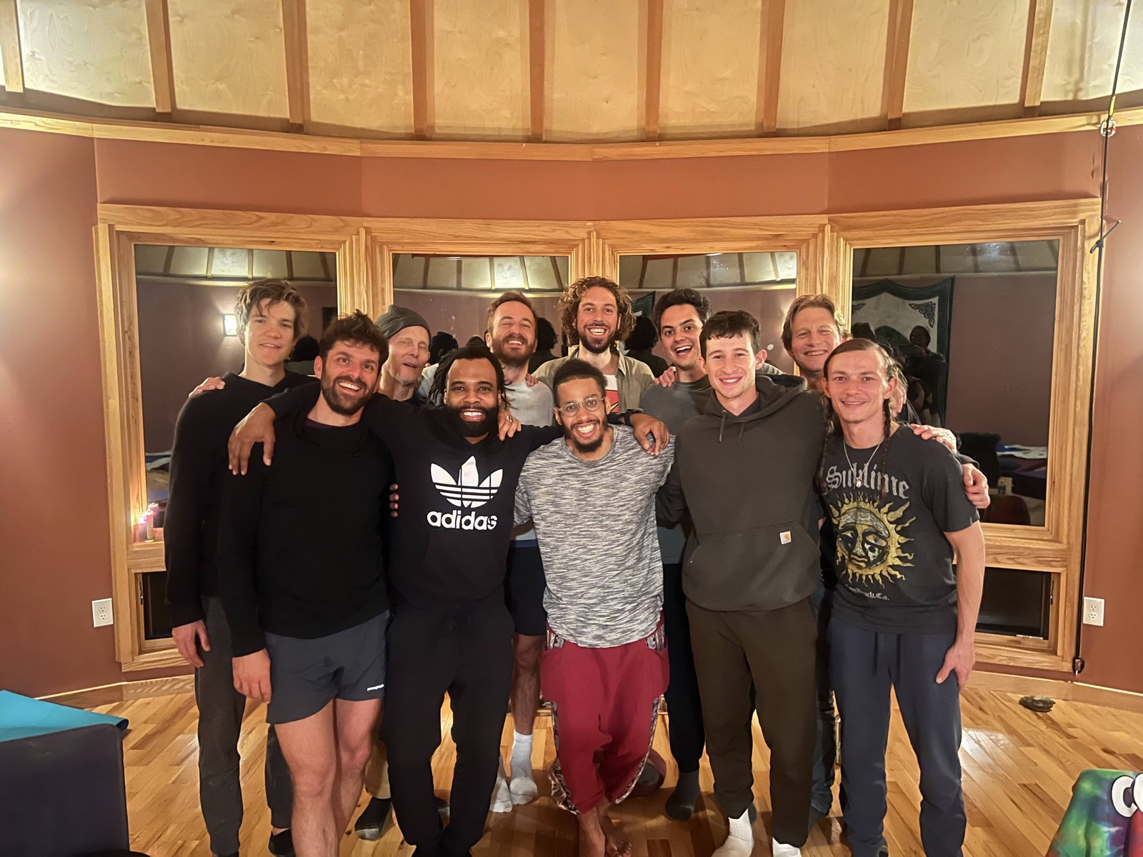 Men at a Heart of Men retreat in the mountains